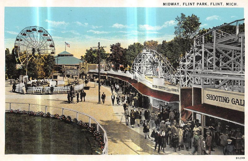 Flint Park (Flint Amusement Park) - Roller Coaster (newer photo)